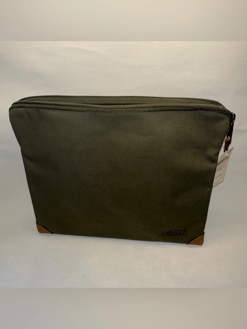 New Duluth Trading Co Fire Hose XL Parts Bag Olive Canvas Utility Pouch NWT